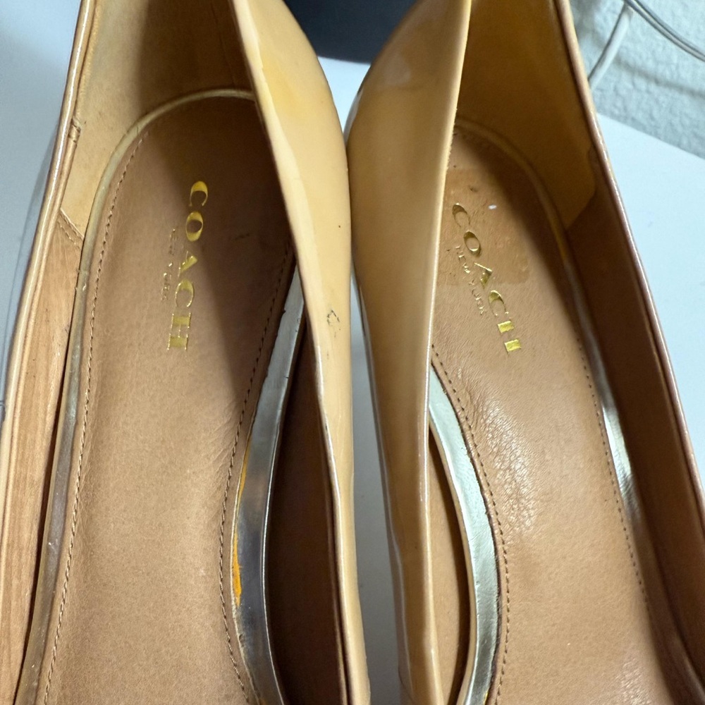 Coach Tan Women's Heels - Picture 5 of 6